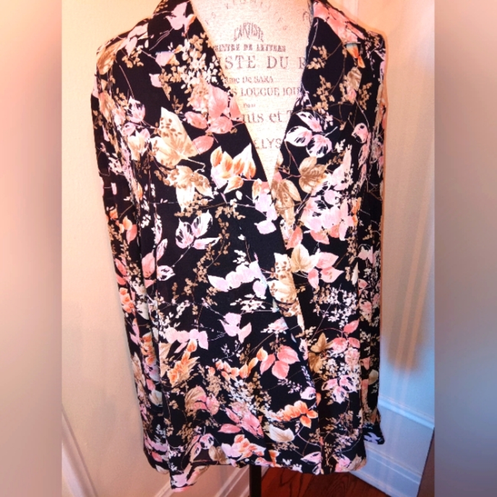 JJill floral blouse
